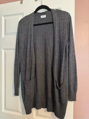 Old Navy Dark Gray Open-Front Women's Cardigan with Pockets
